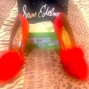 Sam Edelman Haide red suede pump size 6.5